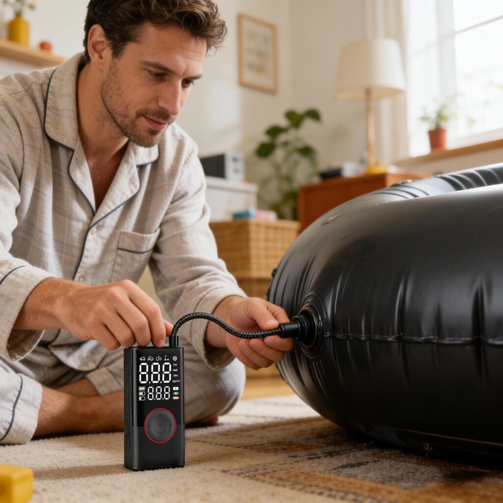 Gonfleur Pneu Portable 150 PSI Sans Fil - Compresseur Air Voiture