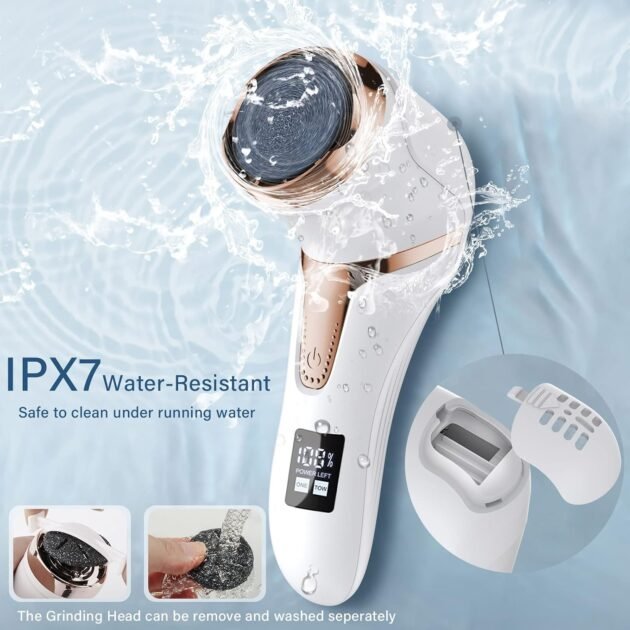 Râpe Électrique Anti-Callosités avec Aspirateur Intégré