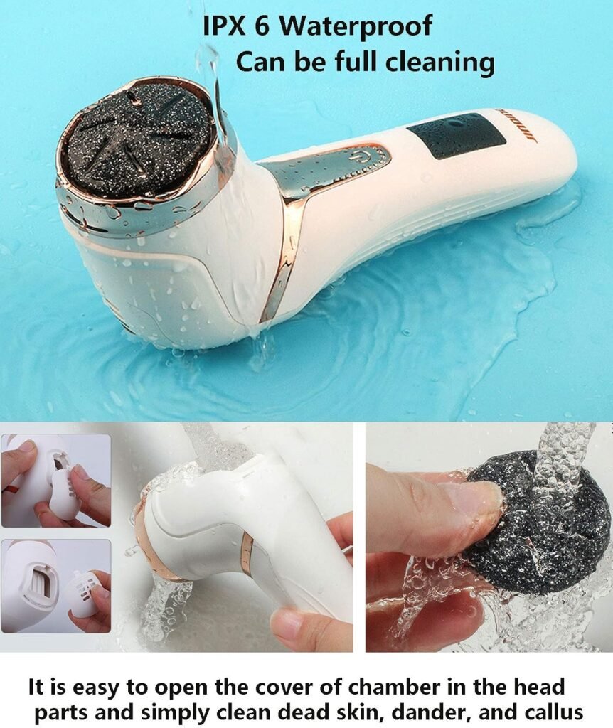 Râpe Électrique Anti-Callosités avec Aspirateur Intégré