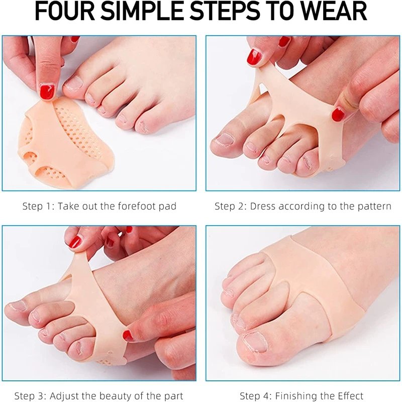 Coussinet Avant-Pied Silicone Tiptoe - Confort & Protection