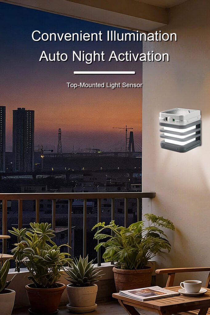 Lampe Solaire LED Murale avec Télécommande IP65