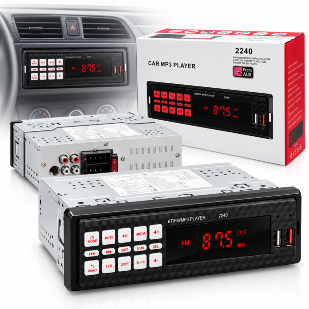 Autoradio MP3 Bluetooth 2240 - Son puissant 60Wx4