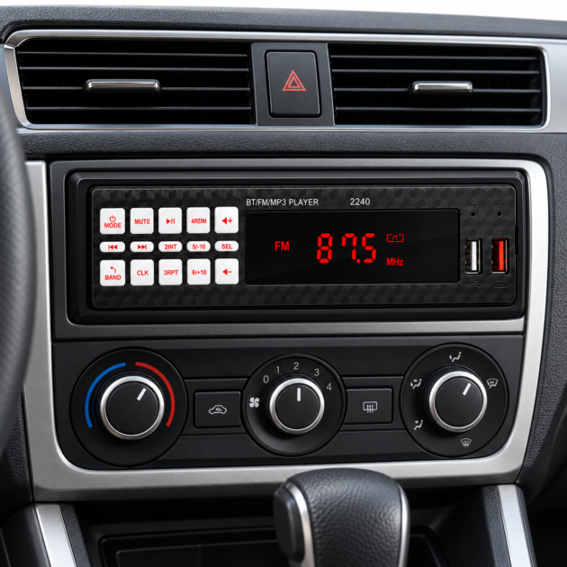 Autoradio MP3 Bluetooth 2240 - Son puissant 60Wx4