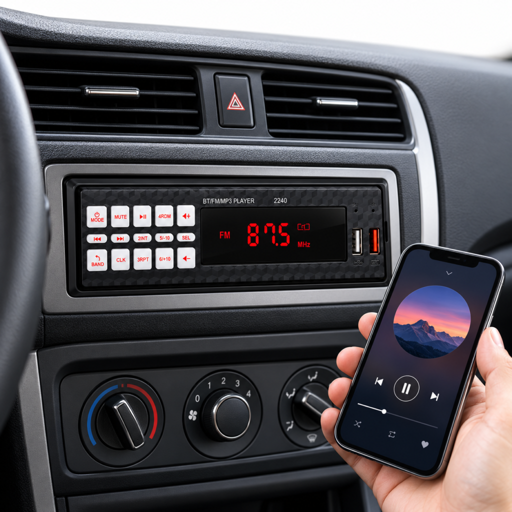 Autoradio MP3 Bluetooth 2240 - Son puissant 60Wx4
