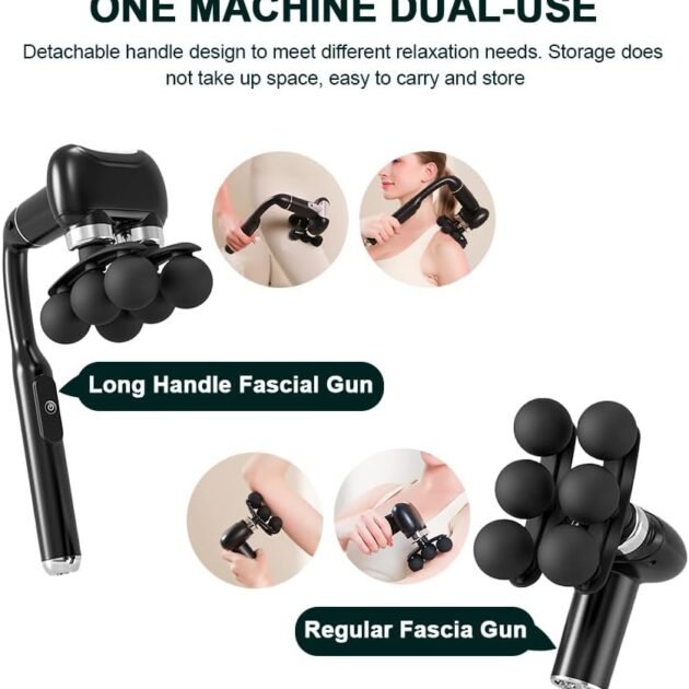 Pistolet Massage Musculaire 6 Têtes - Relaxation Profonde
