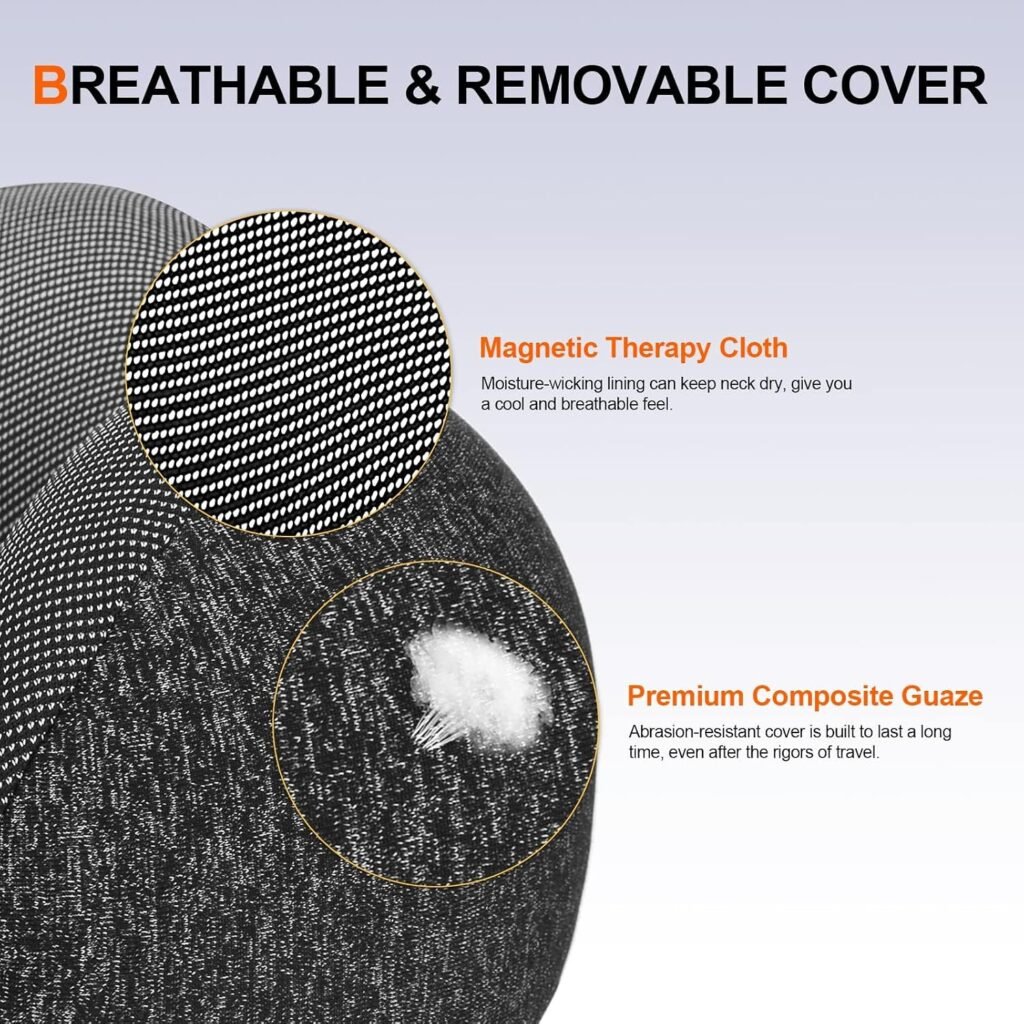 Coussin de Voyage Orthopédique en Mousse à Mémoire de Forme avec Capuche — Confort optimal