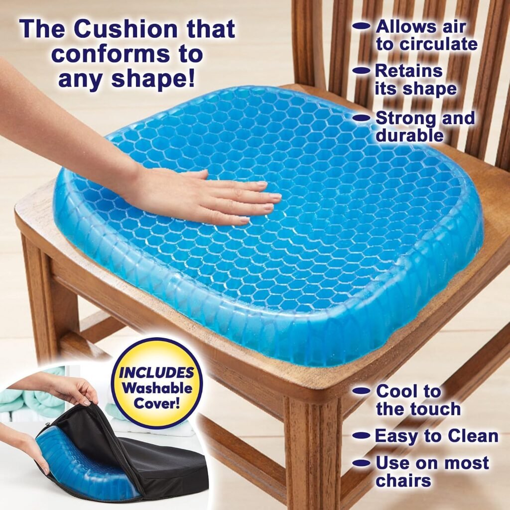 Coussin orthopédique Gel Egg Sitter - Confort et soutien lombaire