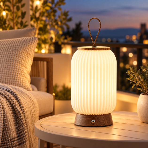 Lanterne LED Portable Sans Fil à Intensité Réglable - Décoration & Ambiance