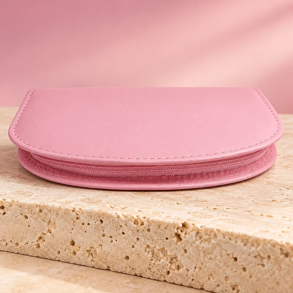 Kit Manucure Pédicure 18 Pièces avec Pochette Rose
