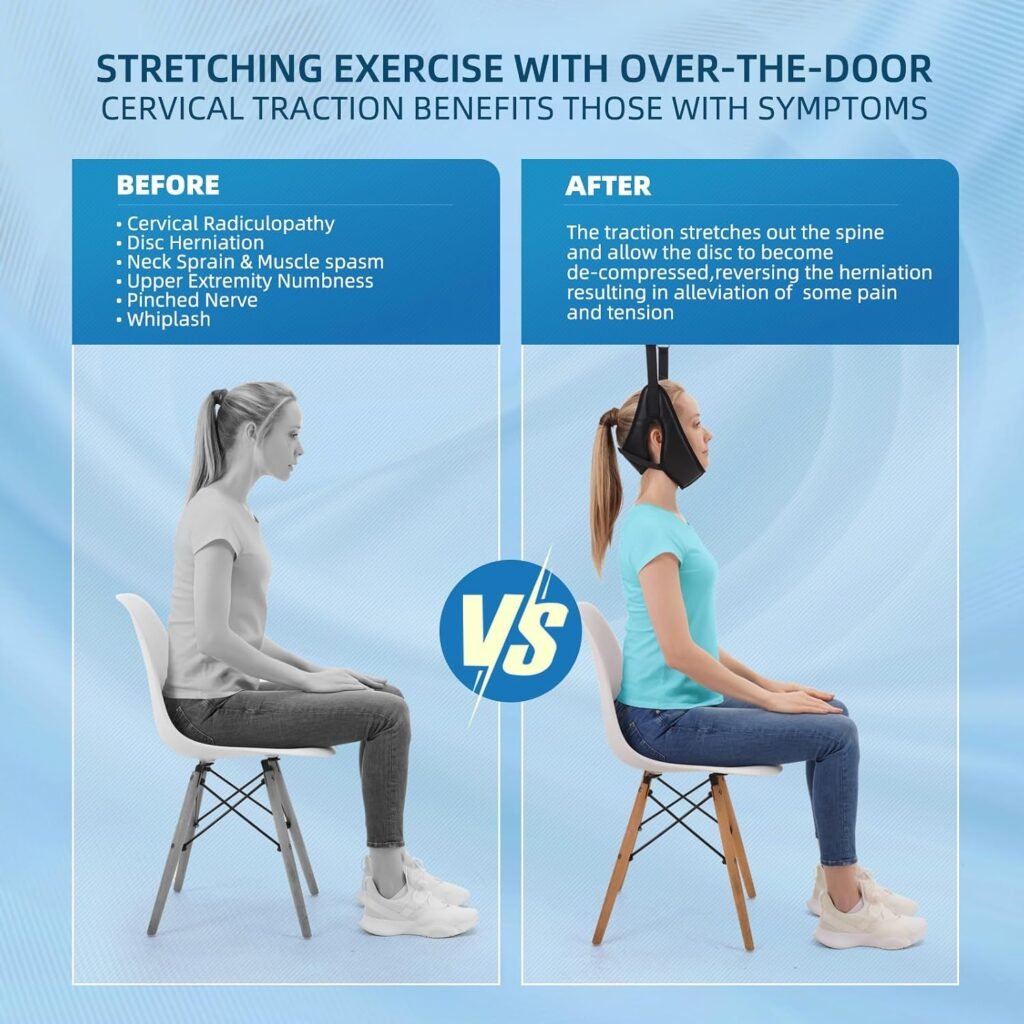 Traction Cervicale Porte - Soulagement Douleur Nuque