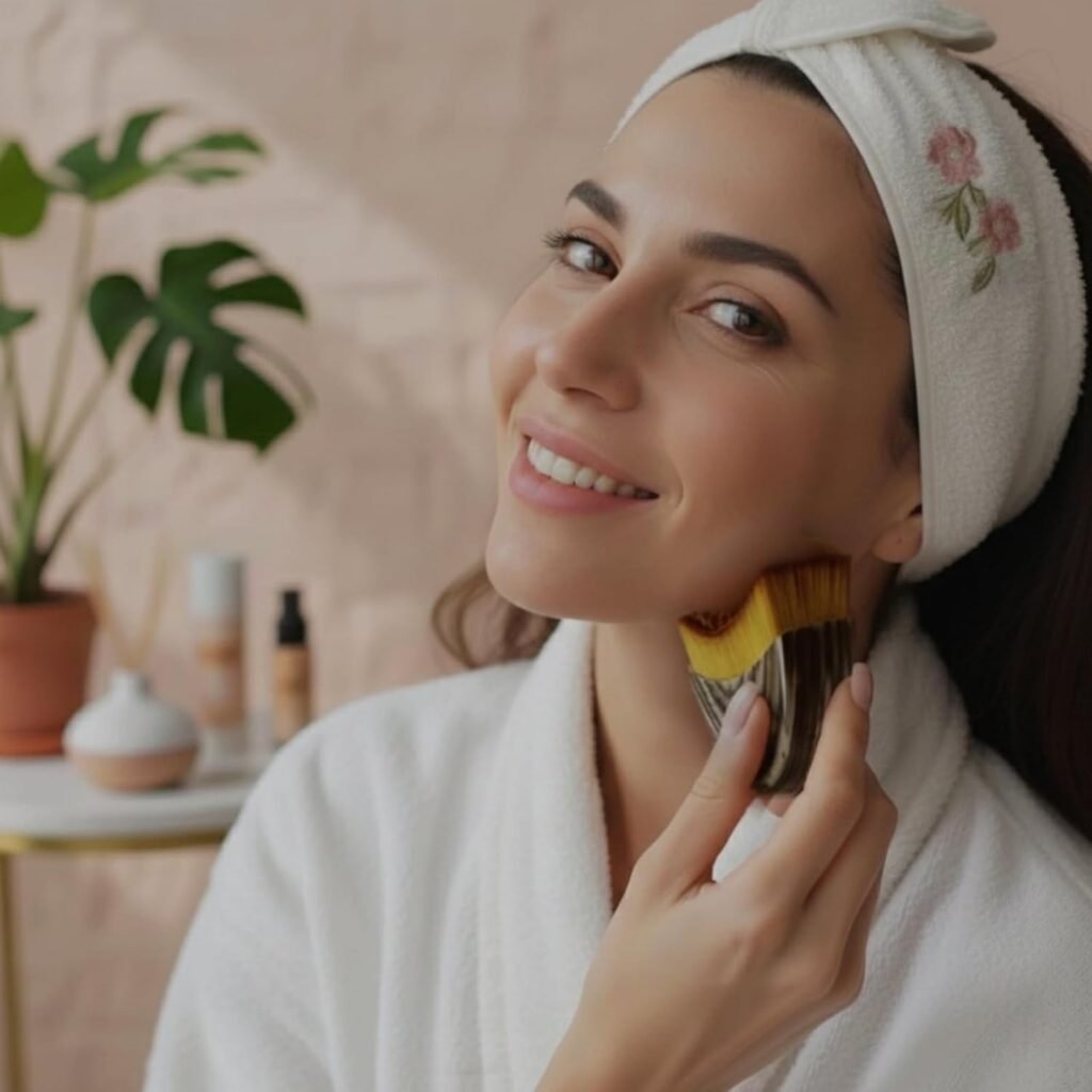 Brosse de Massage Lymphatique Visage et Mâchoire