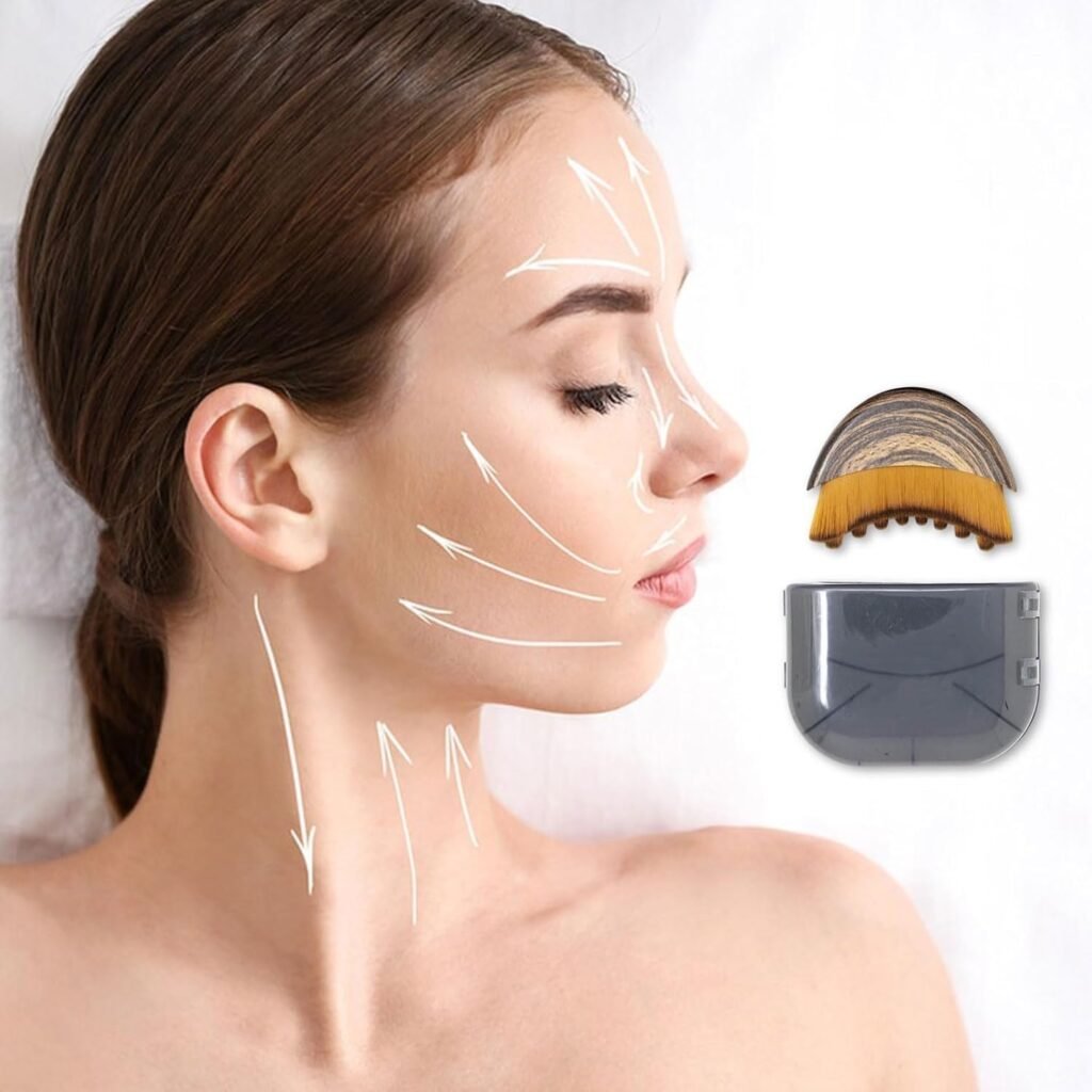 Brosse de Massage Lymphatique Visage et Mâchoire