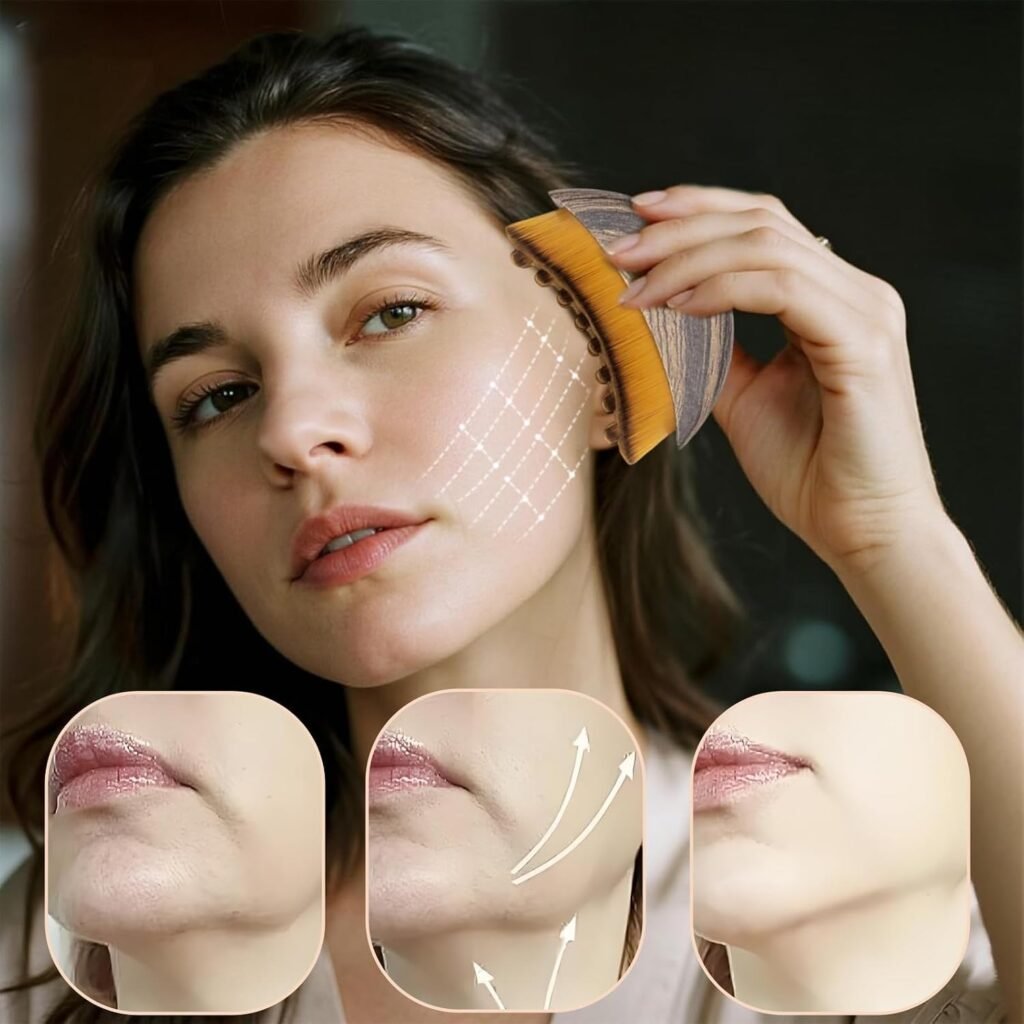 Brosse de Massage Lymphatique Visage et Mâchoire