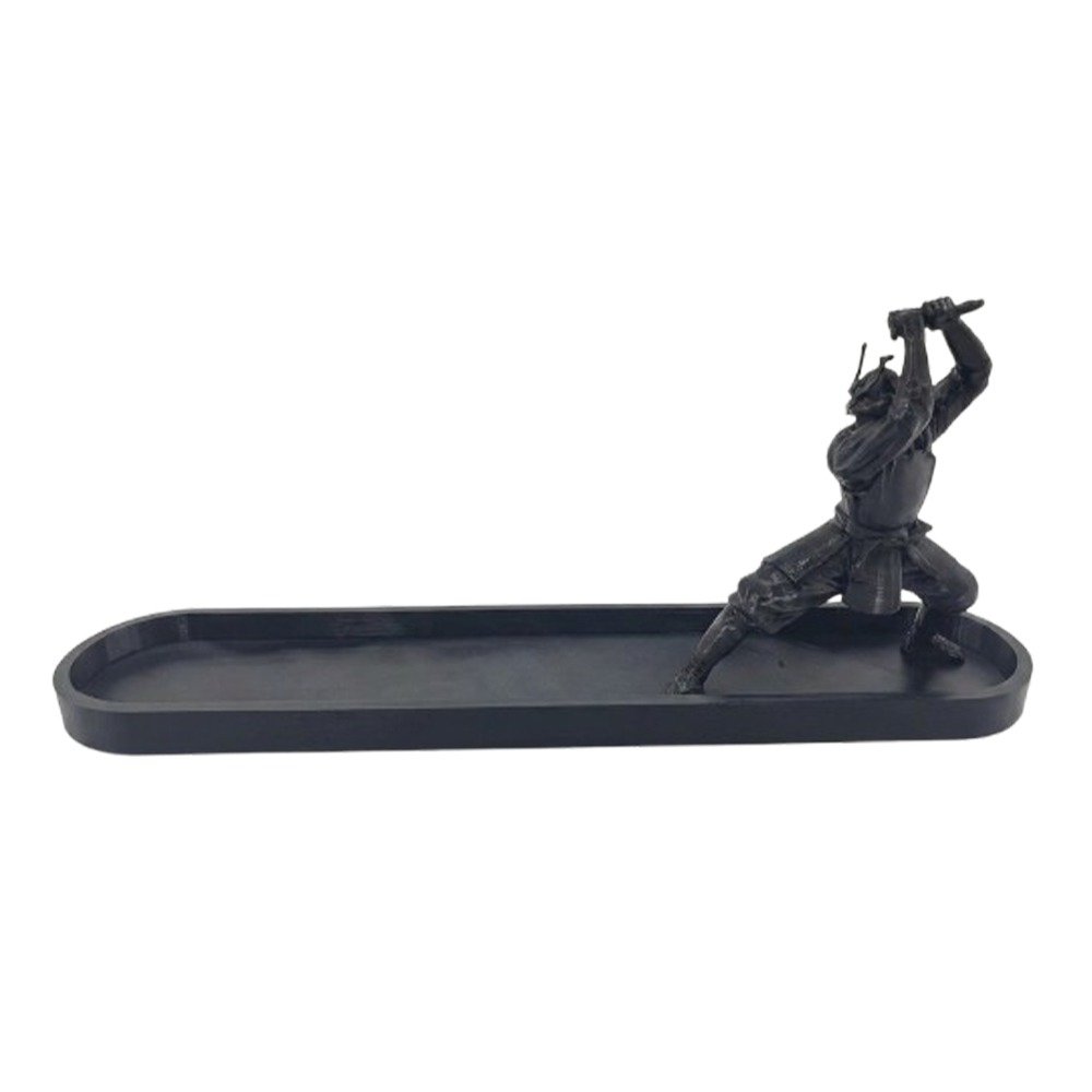 Porte-encens Samurai Japonais avec bac récupérateur