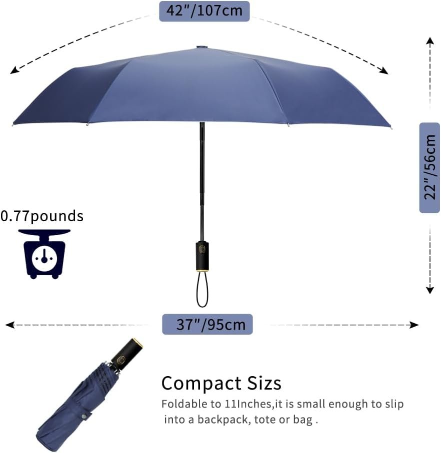 Parapluie Automatique Coupe-Vent UV - Protection Solaire