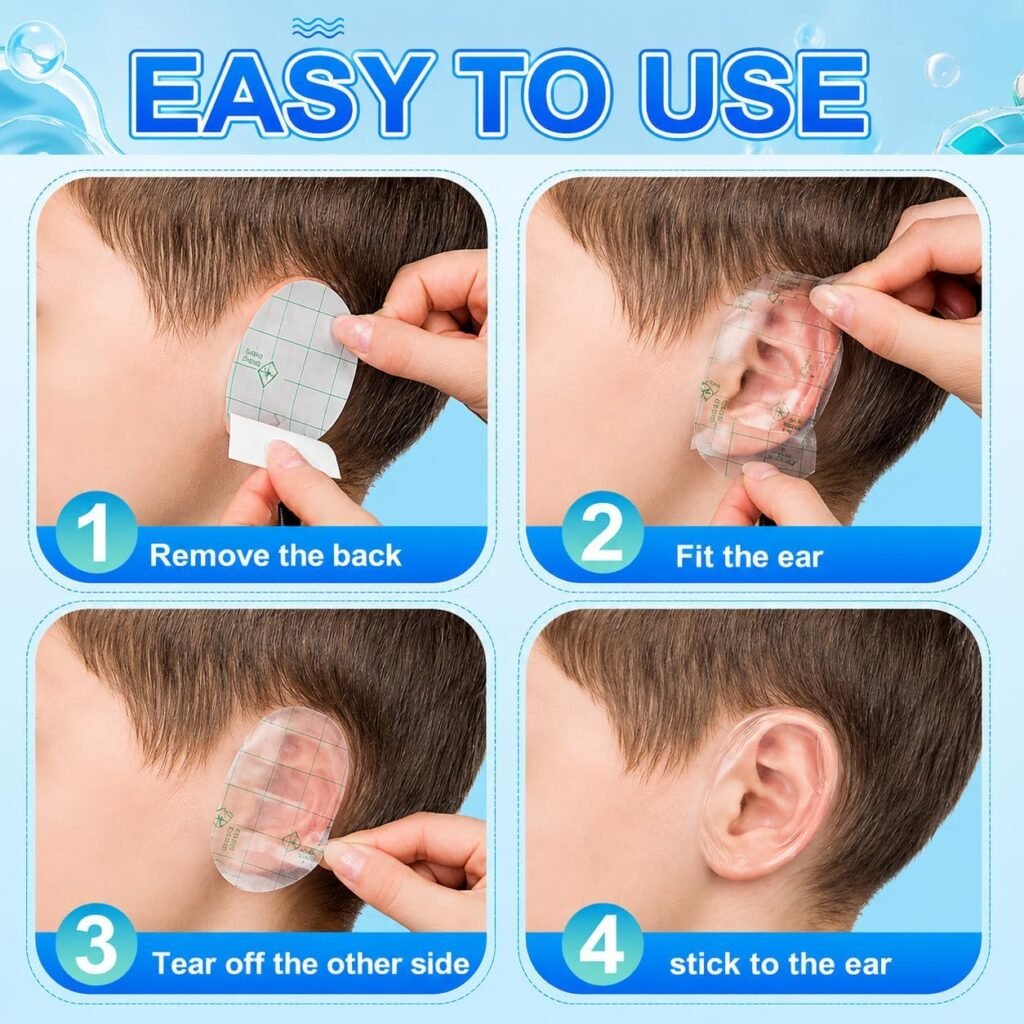 Protections Oreilles Bébé Imperméables 30 Pcs - Confort et Sécurité