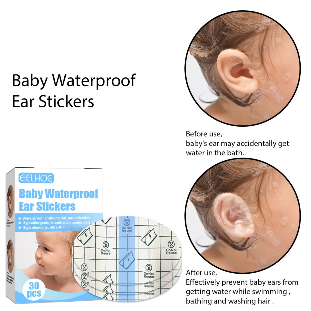 Protections Oreilles Bébé Imperméables 30 Pcs - Confort et Sécurité