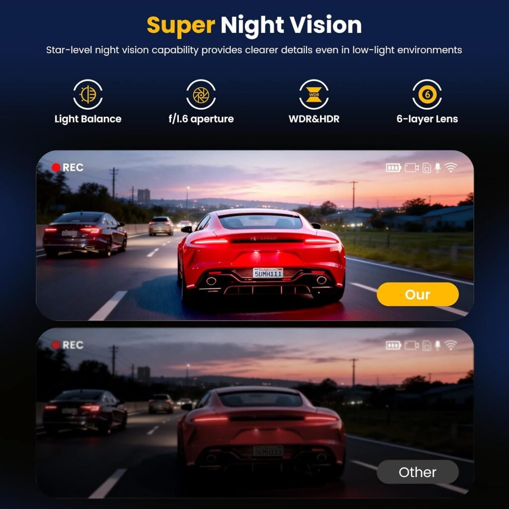 Caméra embarquée voiture 4 caméras 360° — Sécurité complète pour tous vos trajets