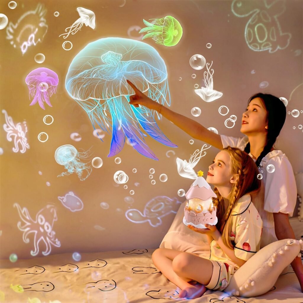 Projecteur étoiles LED 360° pour enfants — Décoration magique de chambre