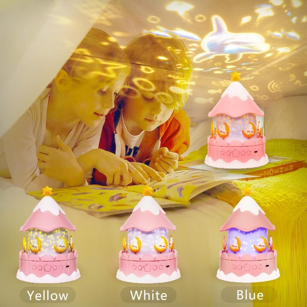 Projecteur étoiles LED 360° pour enfants — Décoration magique de chambre