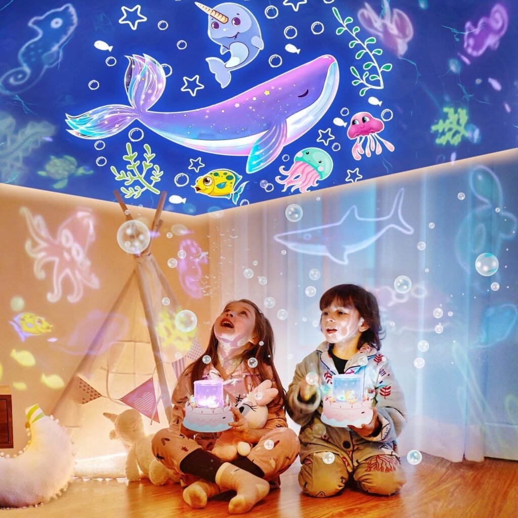 Projecteur étoiles LED 360° pour enfants — Décoration magique de chambre