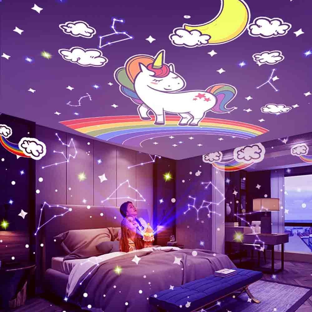 Projecteur étoiles LED 360° pour enfants — Décoration magique de chambre