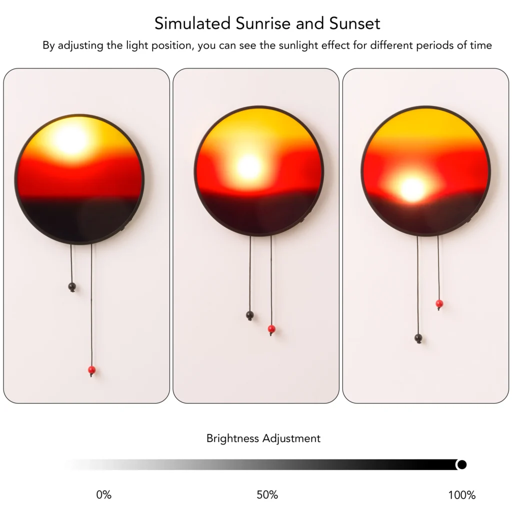 Applique LED Coucher de Soleil – Éclairage Murale Artistique
