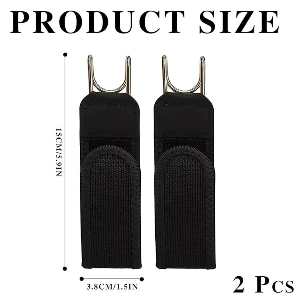 Ceinture sans boucle élastique avec crochets — Lot de 2, confortable et invisible
