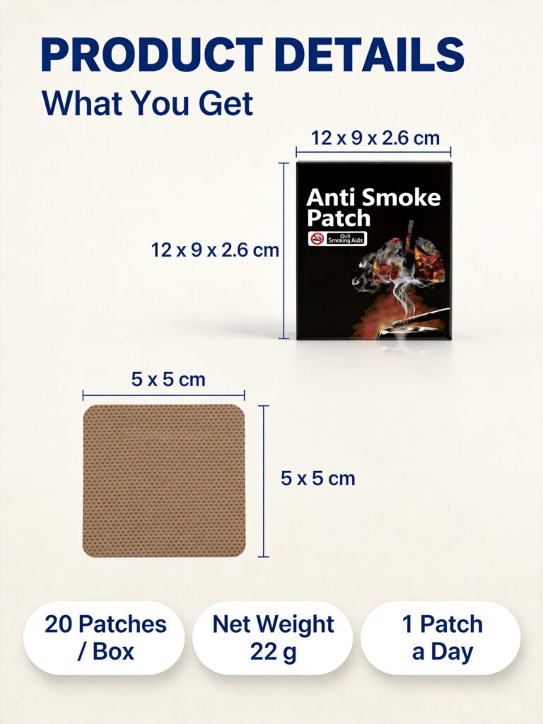 Patches Anti-Tab pour arrêter de fumer — 10 pièces discrètes et résistantes