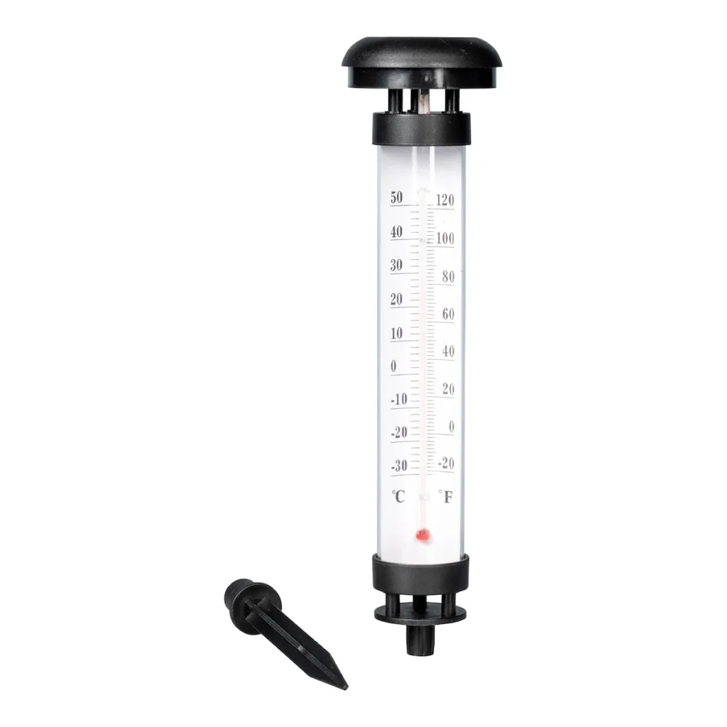 Lampe Solaire Jardin Thermomètre 2 Pièces