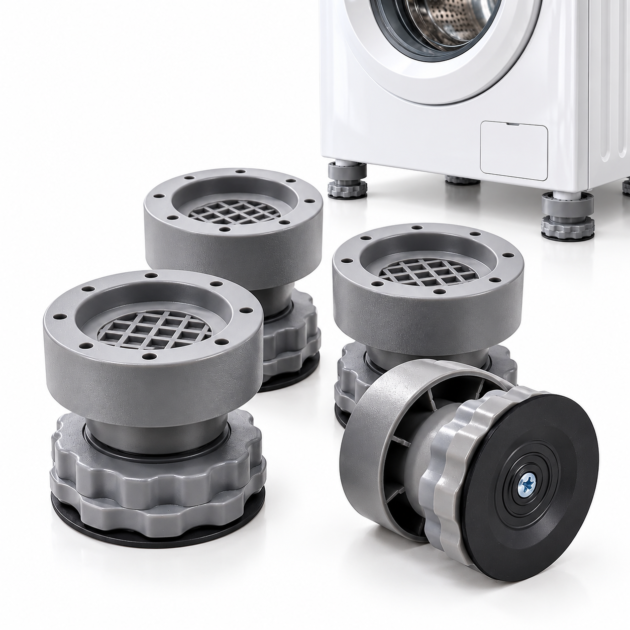 Pads anti-vibrations pour lave-linge (lot de 4)