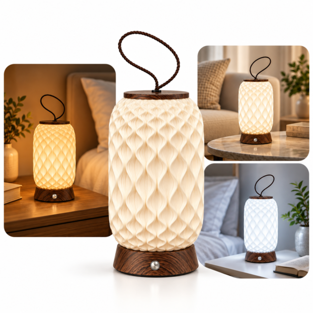 Lanterne LED Portable Sans Fil Style Chinois - Éclairage Dimmable