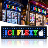 Plaque LED ICI FLEXY 100x25 cm - Signalisation Lumineuse