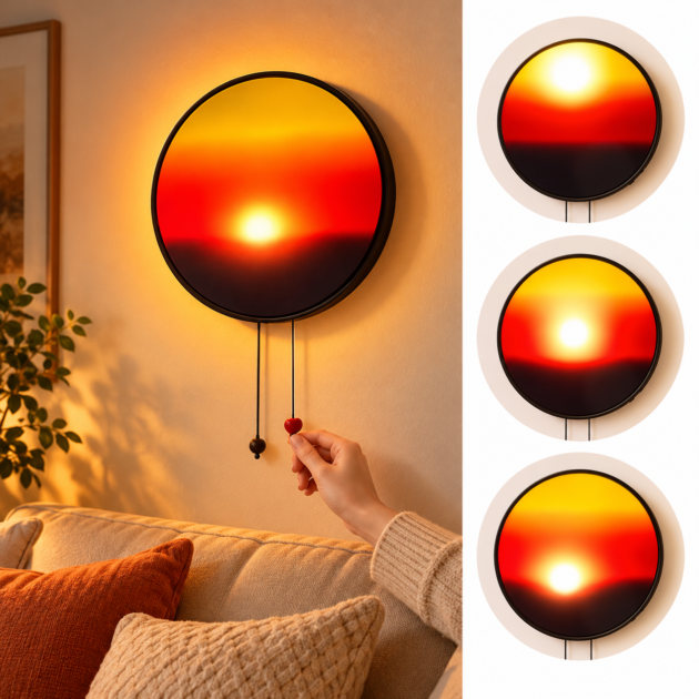 Applique LED Coucher de Soleil – Éclairage Murale Artistique