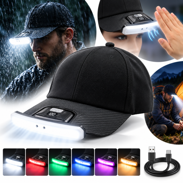 Lampe Casquette LED avec Mouvement X97 - Éclairage Mains Libres