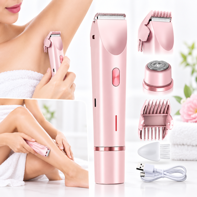 Rasoir Électrique 2-en-1 Femme — Douceur et Confort
