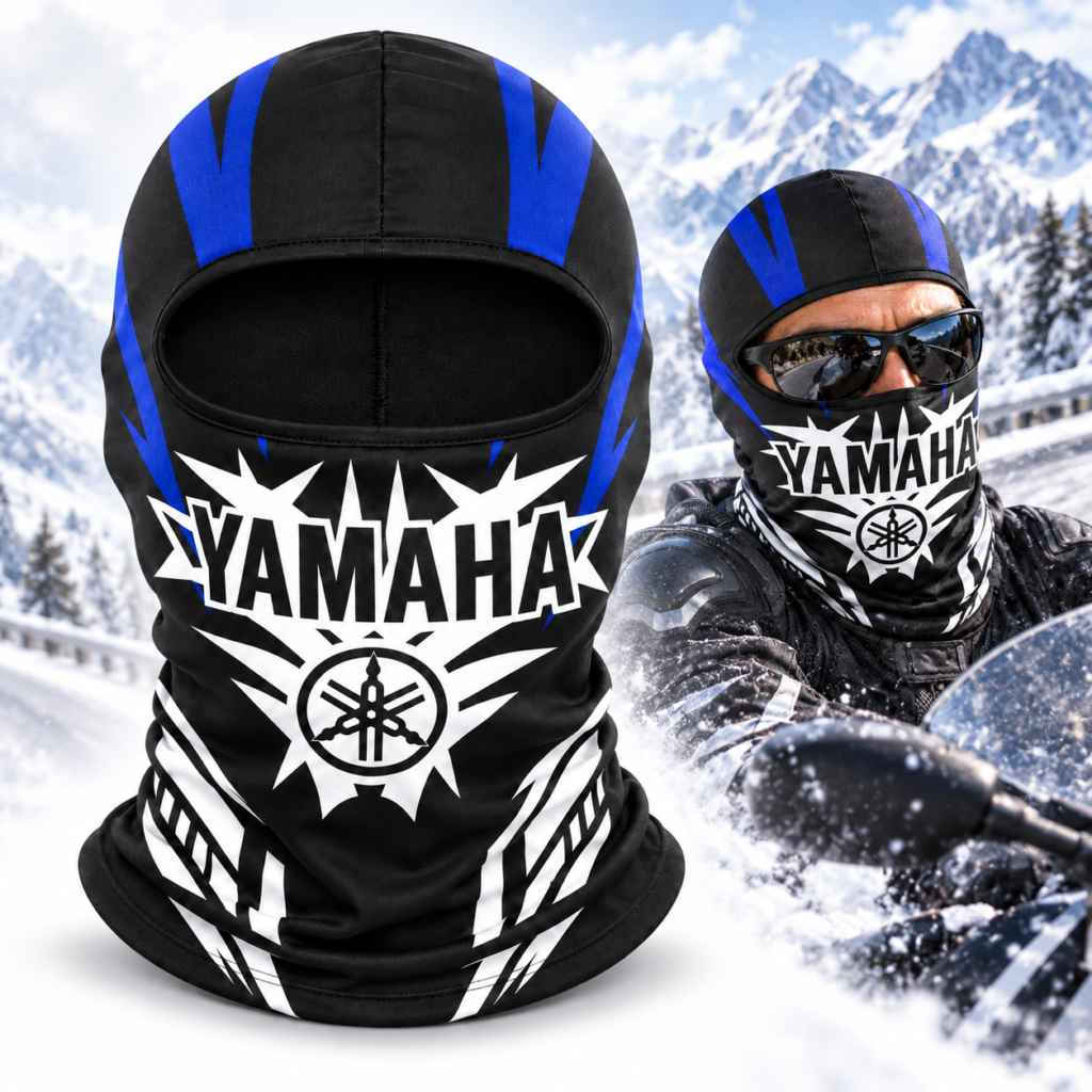 Cagoule Moto Thermique Yamaha - Protection intégrale contre le froid