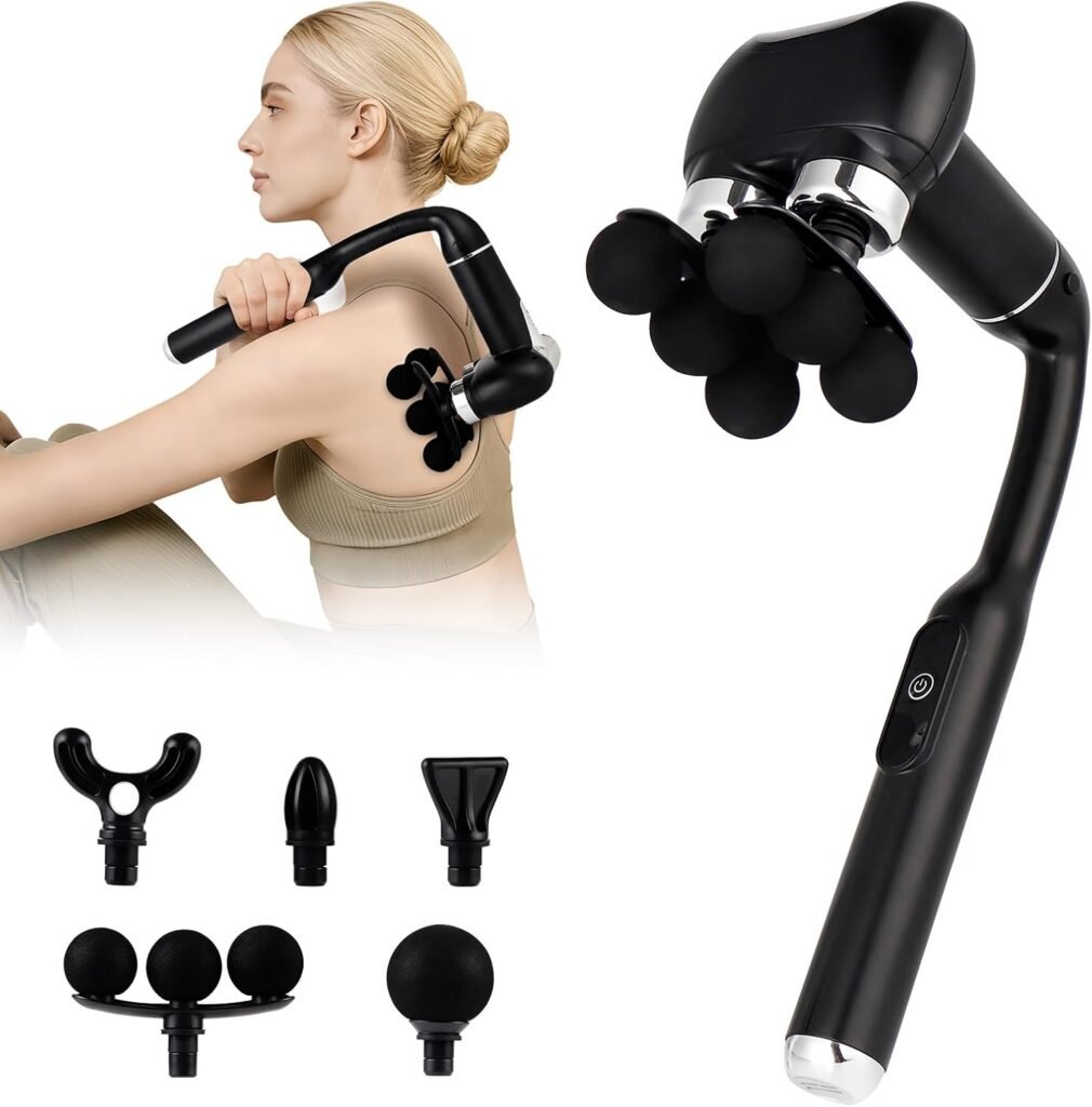 Pistolet Massage Musculaire 6 Têtes - Relaxation Profonde