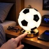 Lampe Ballon Football Doré - 3 Intensités Lumineuses