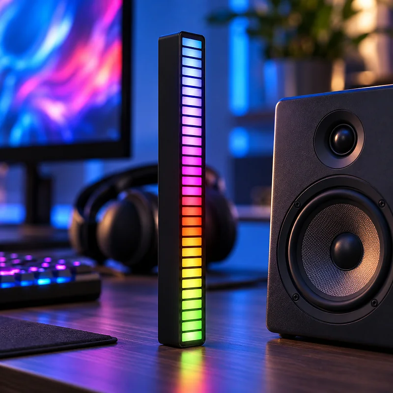 Barre LED RGB Réactive Musique 32 LED - Ambiance Lumineuse Algérie