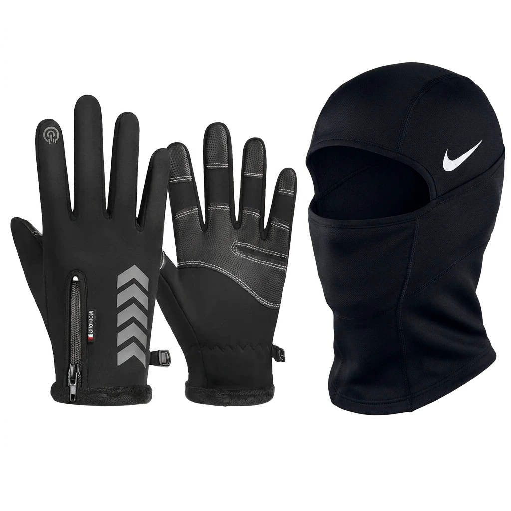 Pack Hiver Pro Hyperwarm NK – Cagoule Thermique & Gants Tactiles Unisexes