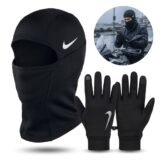 Pack Hiver 2-en-1 NKK Pro  Gants Tactiles Imperméables + Cagoule Thermique